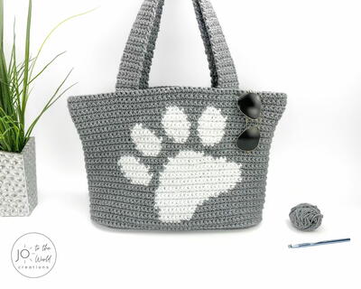 Paw Print Bag Crochet Pattern