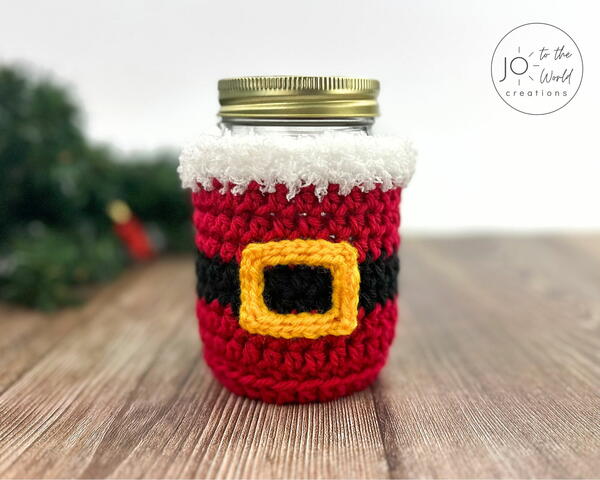 Christmas Jar Cover Crochet Pattern