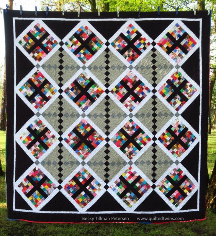High Class Quilt Pattern High Class Scrap Bed Quilt Pattern | FaveQuilts.com