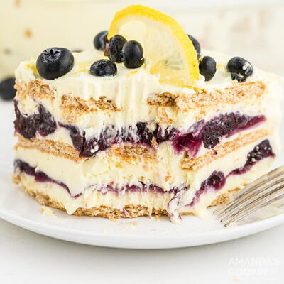 Lemon Blueberry Icebox Cake
