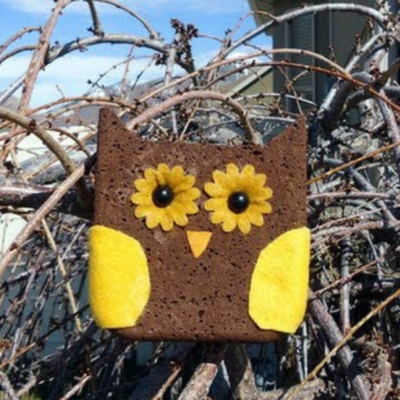 Owl Sponge Postcard