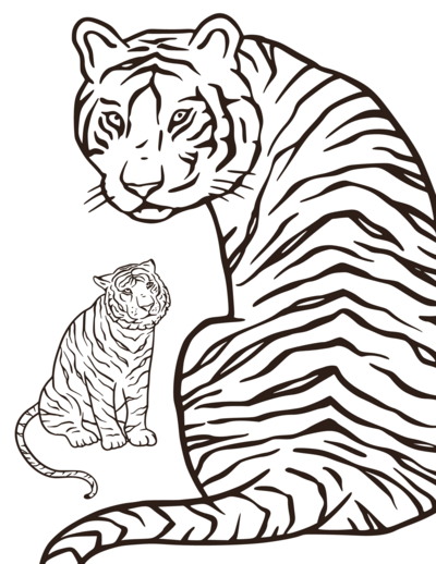 Terrific Tiger Coloring Pages