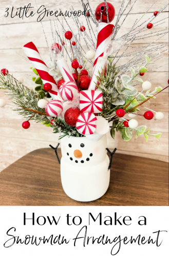 Diy Snowman Arrangement