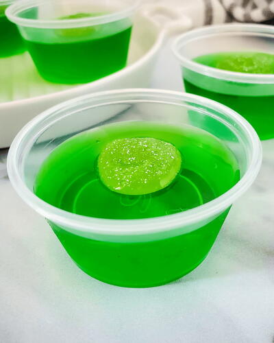 Sour Apple Green Jello Shots