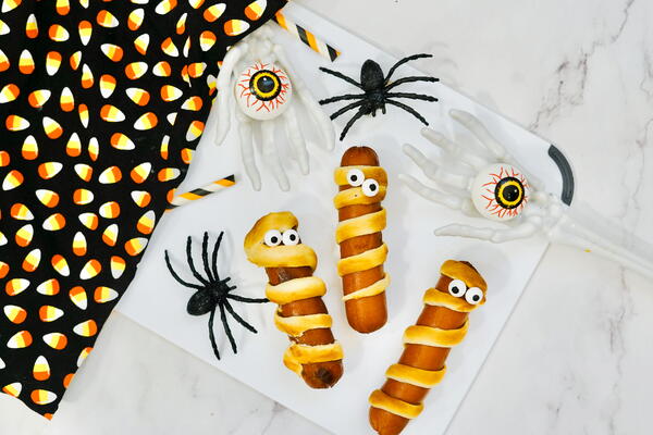 Marvelous Mummy Hot Dogs For Halloween