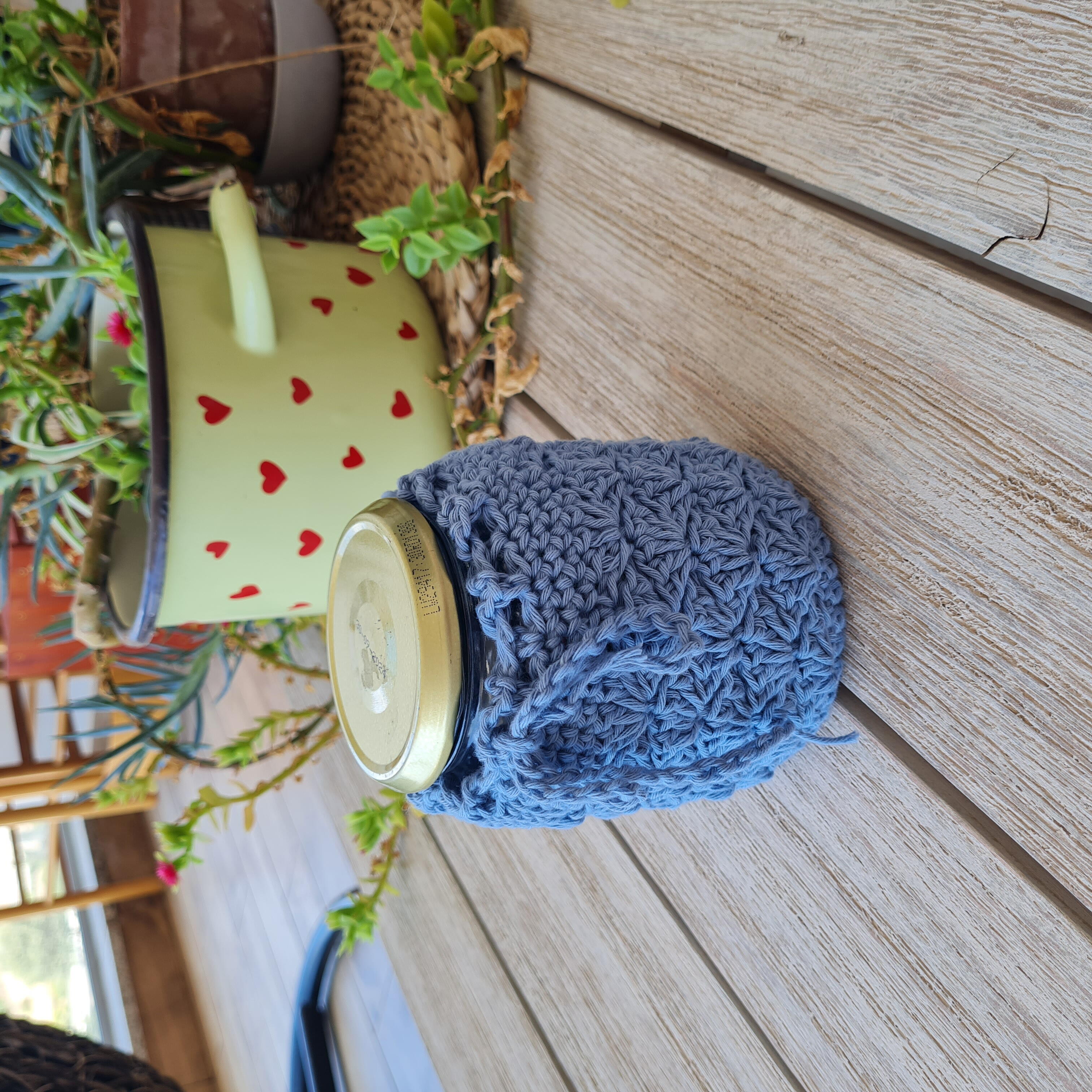 Mason Jar Cover | AllFreeCrochet.com