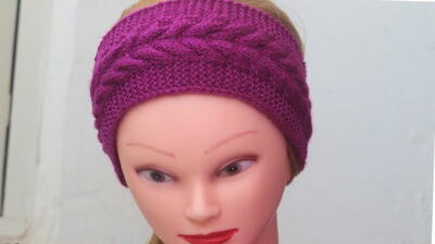 3 Free Cable Knitted Headband ( Ear Warmer ) For Women