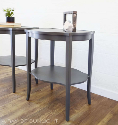 End Tables Painted Gray