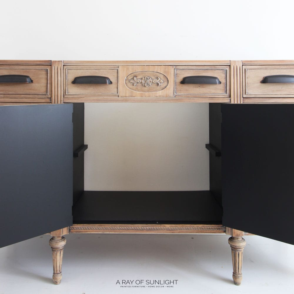 Whitewashed Bathroom Vanity | DIYIdeaCenter.com