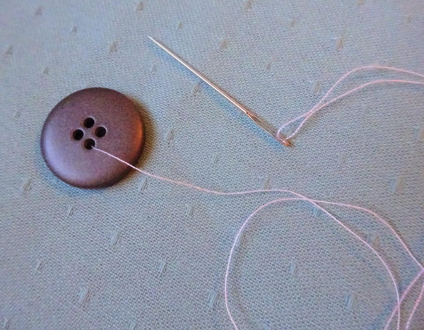 How to Sew Four Hole Buttons