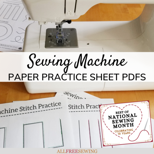 Sewing Machine Paper Practice Sheets
