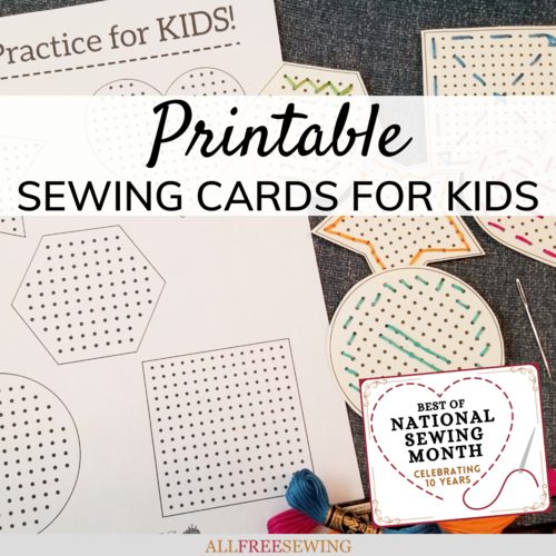 Printable Sewing Cards for Kids