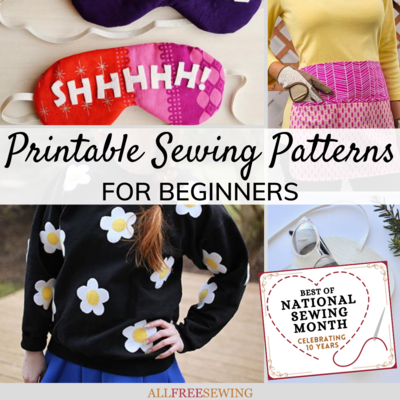 40 Printable Sewing Patterns for Beginners