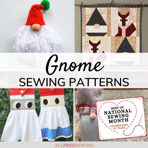 10 Free Gnome Sewing Patterns