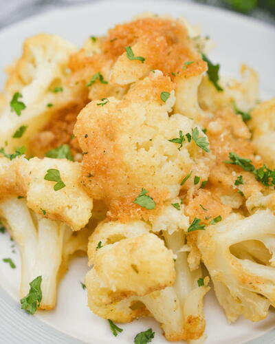 Sicilian Baked Cauliflower With Cheese