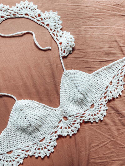 Lace Edge Crochet Bralette