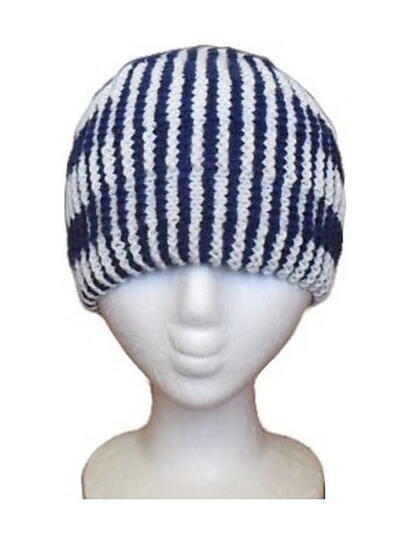 Double Stripes Illusion Knitting Hat Pattern