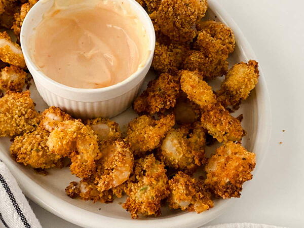 Easy Breaded Popcorn Air Fryer Shrimp Recipe