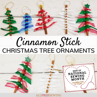 Cinnamon Stick Christmas Tree Ornaments Tutorial