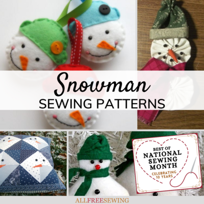 15 Free Snowman Patterns to Sew