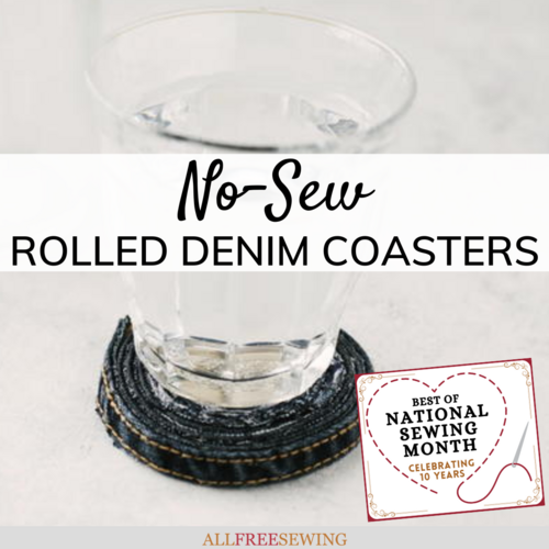 NSM No Sew Rolled Denim Coasters square21 Large500 ID 5297943