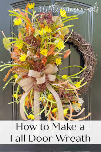 How To Make A Diy Fall Wreath With Yellow Daisies