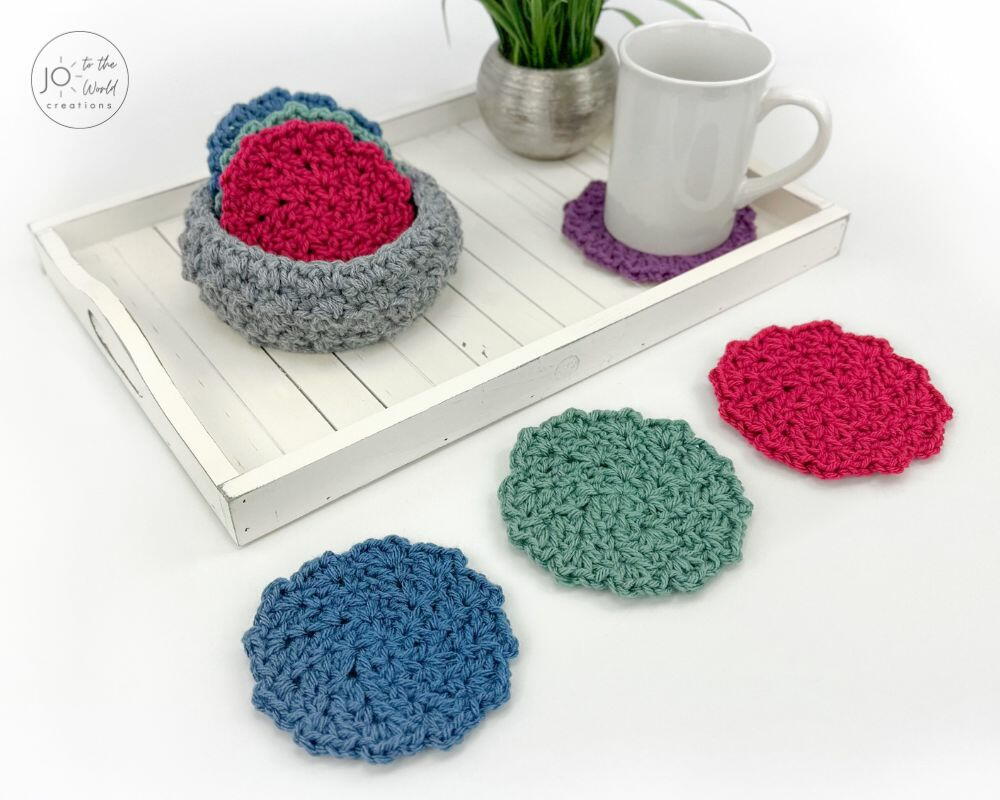 Crochet Round Coasters Pattern