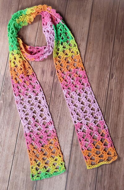 Spring Crochet Scarf 