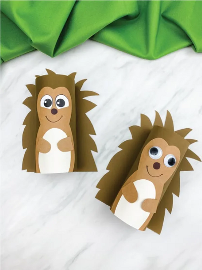 Hedgehog Toilet Paper Roll Craft