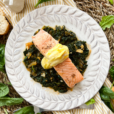 Spanish Salmon And Spinach | Healthy & Delicious 30 Minute Recipe