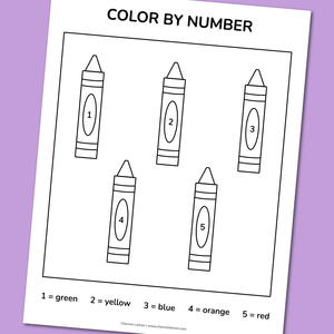 yellow crayon coloring pages