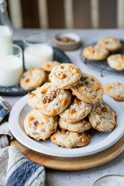 Salted Butterscotch Cookies With Pecans