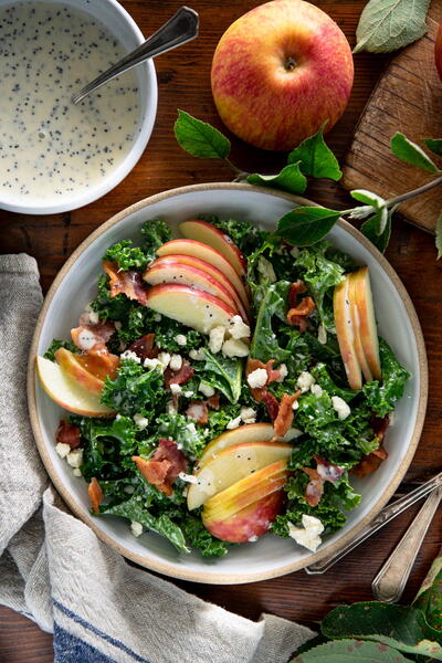 Kale Apple Salad With Bacon