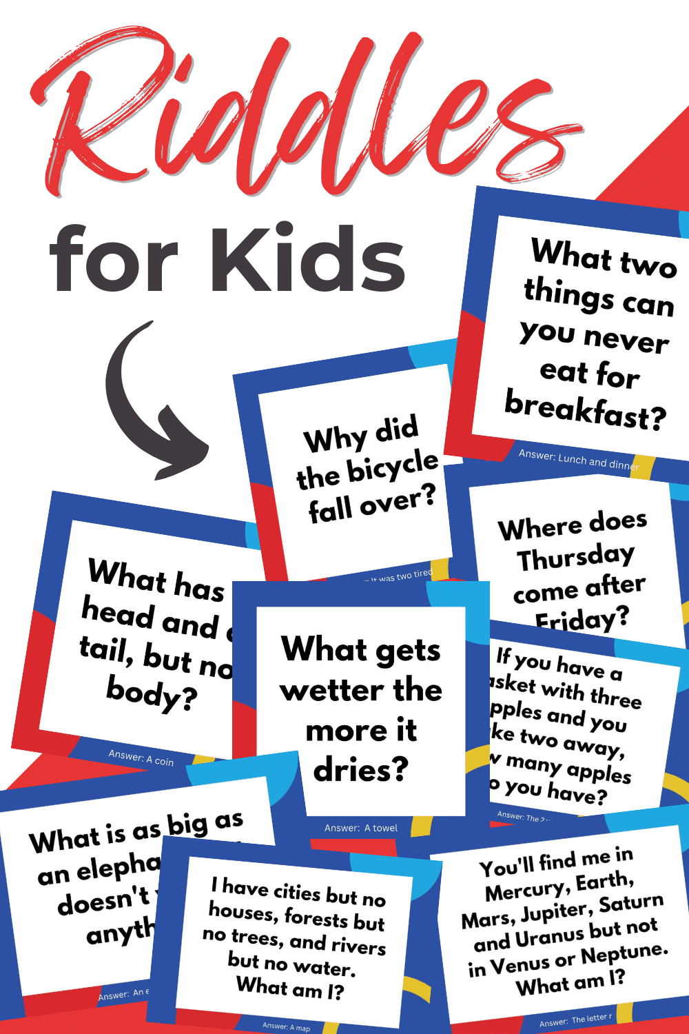 132 Fun Riddles For Kids With Answers | AllFreePaperCrafts.com