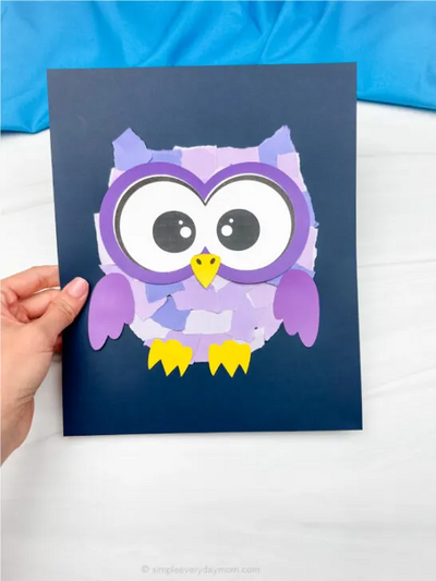 Torn Paper Owl Craft