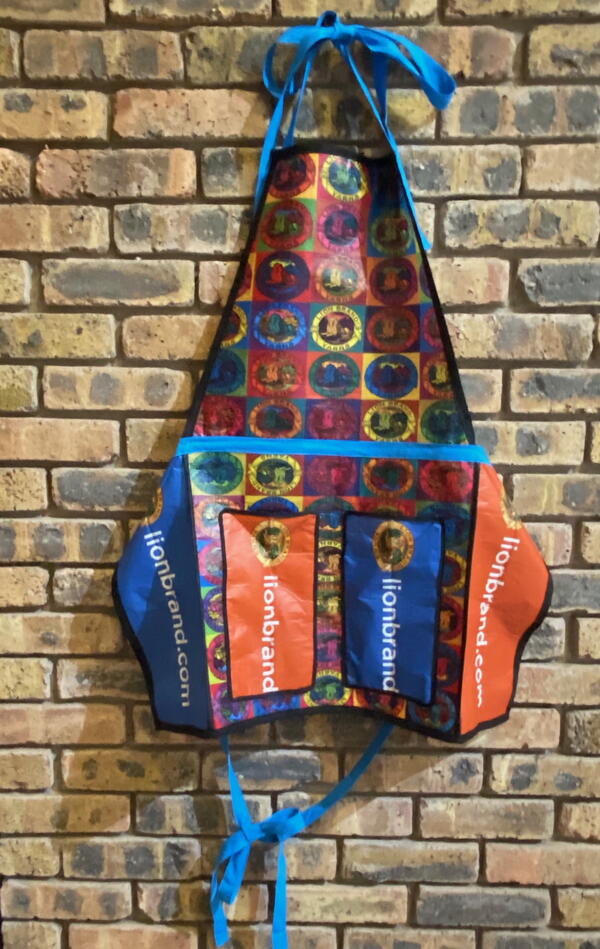 Upcycled Art Apron from Lion Brand Yarn Swag Bag