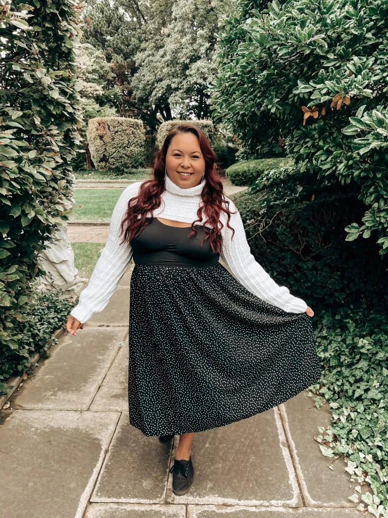 Cropped Knit Turtle Neck