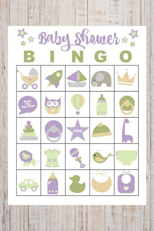 Free Printable Baby Shower Bingo | AllFreeKidsCrafts.com