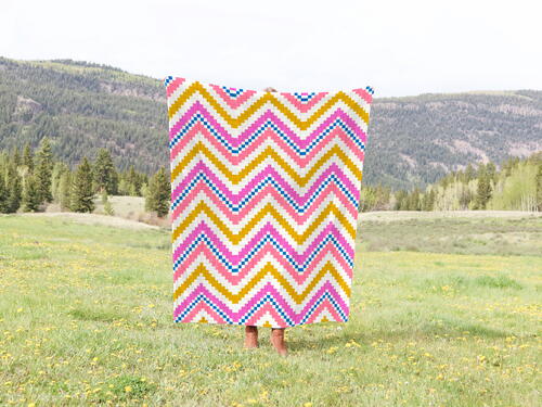 C2c Chevron Crochet Blanket