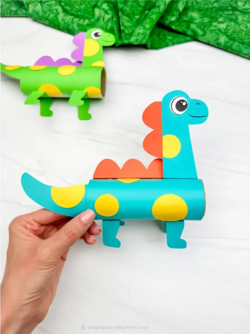 Dinosaur Toilet Paper Roll Craft