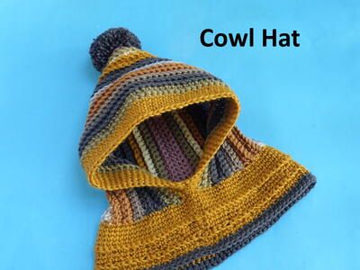 Balaclava/cowl Hat For Boys & Girls Easy Pattern