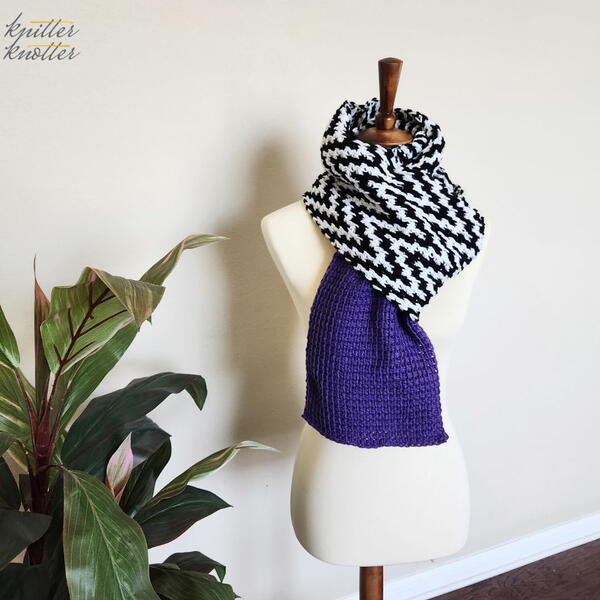 Neeta Mosaic Chevron Scarf