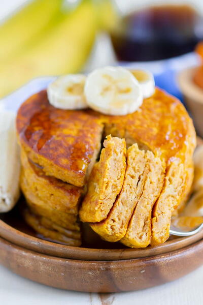 Easy Pumpkin Banana Pancakes