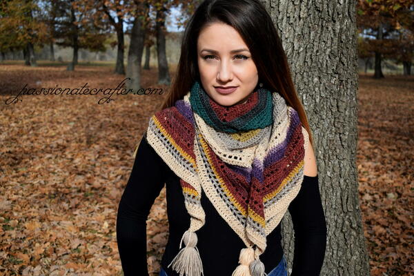 Warlock Triangle Shawl