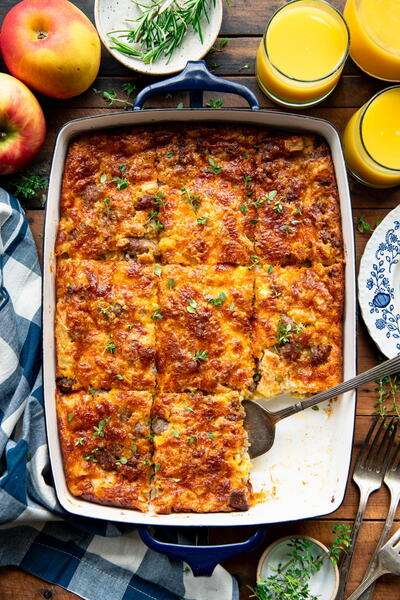 Maple Sausage And Apple Breakfast Bake