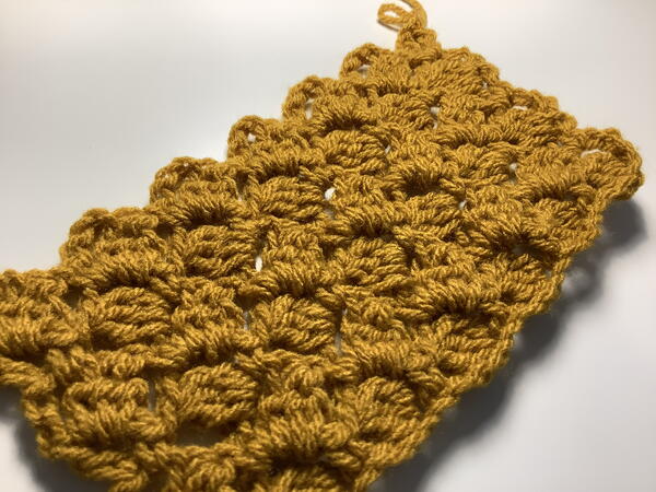 Crochet Cluster Tab Stitch