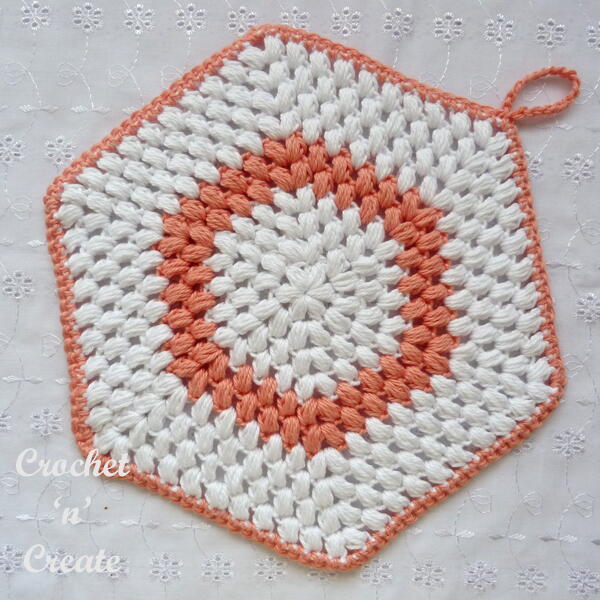 Puff Stitch Potholder