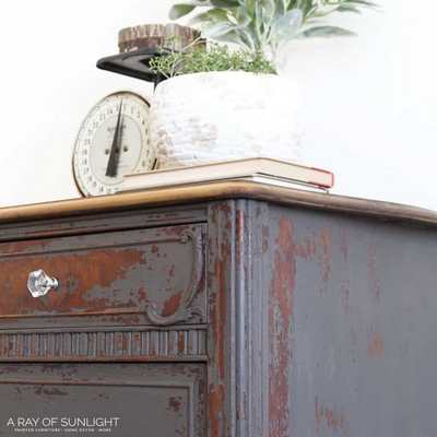 Cool Rustic Gray Dresser