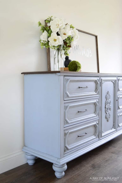 Light Blue Dresser With Legs