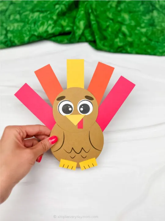 Shape Turkey Craft | AllFreeKidsCrafts.com